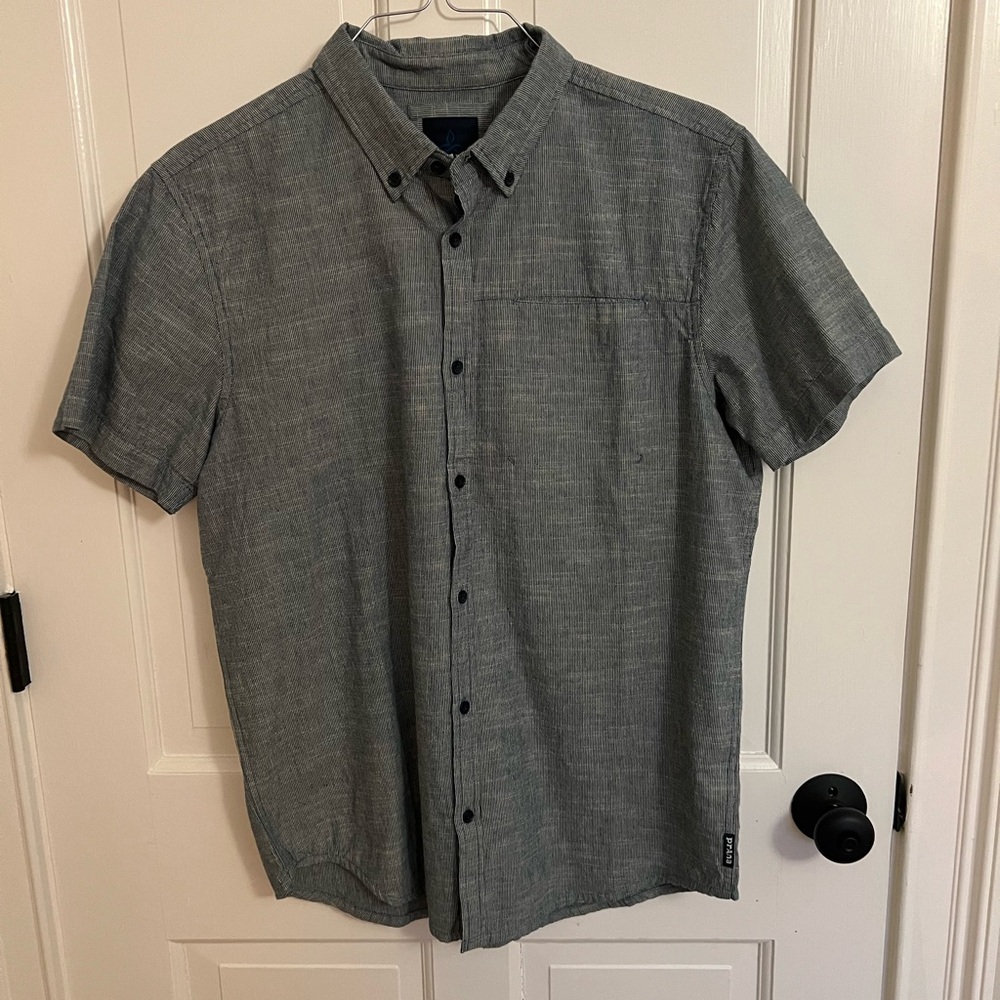 Men's Gray Short Sleeve Shirt